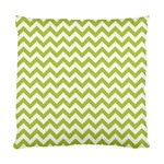 Spring Green And White Zigzag Pattern Cushion Case (Single Sided)  Front