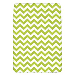 Spring Green And White Zigzag Pattern Removable Flap Cover (large) by Zandiepants