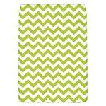 Spring Green And White Zigzag Pattern Removable Flap Cover (Large) Front