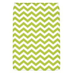 Spring Green And White Zigzag Pattern Removable Flap Cover (small) by Zandiepants