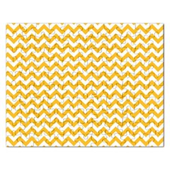 Sunny Yellow And White Zigzag Pattern Jigsaw Puzzle (Rectangle)