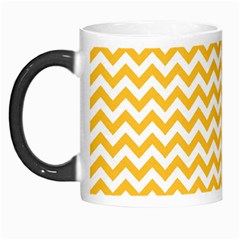 Sunny Yellow And White Zigzag Pattern Morph Mug