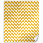 Sunny Yellow And White Zigzag Pattern Canvas 20  x 24  (Unframed) 19.57 x23.15  Canvas - 1