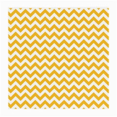 Sunny Yellow And White Zigzag Pattern Glasses Cloth (Medium)