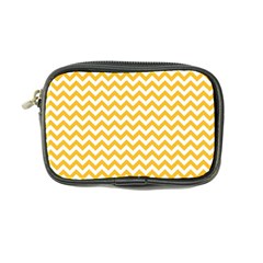 Sunny Yellow And White Zigzag Pattern Coin Purse