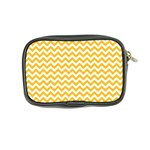 Sunny Yellow And White Zigzag Pattern Coin Purse Back