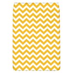 Sunny Yellow And White Zigzag Pattern Removable Flap Cover (Large) Front