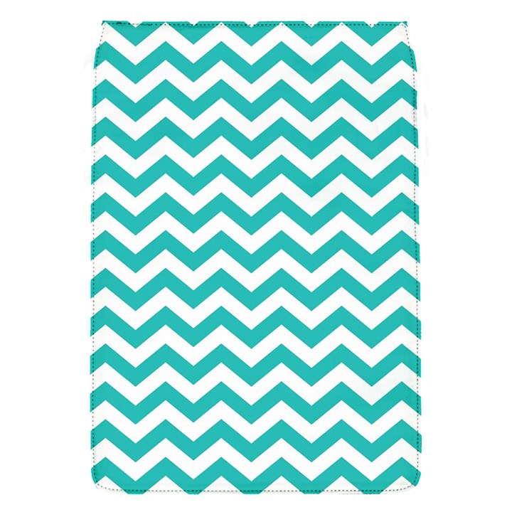 Turquoise And White Zigzag Pattern Removable Flap Cover (Small)