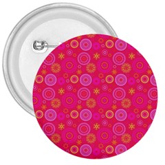 Psychedelic Kaleidoscope 3  Button by StuffOrSomething