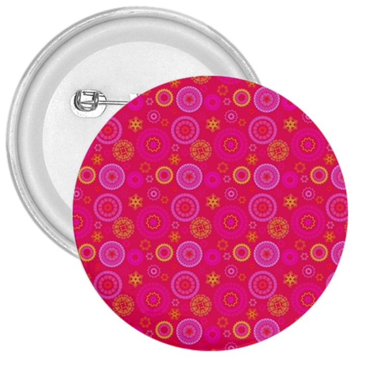 Psychedelic Kaleidoscope 3  Button