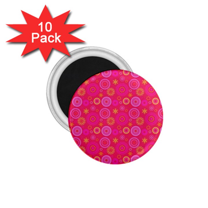 Psychedelic Kaleidoscope 1.75  Button Magnet (10 pack)