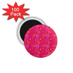 Psychedelic Kaleidoscope 1 75  Button Magnet (100 Pack)