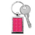 Psychedelic Kaleidoscope Key Chain (Rectangle) Front