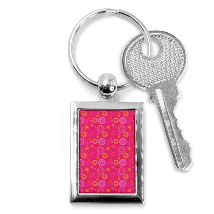 Psychedelic Kaleidoscope Key Chain (Rectangle)