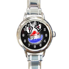 Sketch27420539 Round Italian Charm Watch