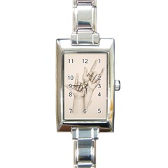 I Love You Rectangular Italian Charm Watch by TonyaButcher