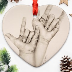 I Love You Heart Ornament