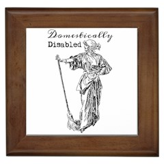 Domestically Disabled Framed Ceramic Tile