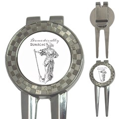 Domestically Disabled Golf Pitchfork & Ball Marker by StuffOrSomething