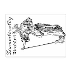 Domestically Disabled A4 Sticker 10 Pack by StuffOrSomething