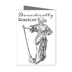 Domestically Disabled Mini Greeting Card (8 Pack) by StuffOrSomething