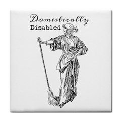 Domestically Disabled Face Towel by StuffOrSomething