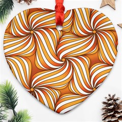 Sunny Organic Pinwheel Heart Ornament by Zandiepants