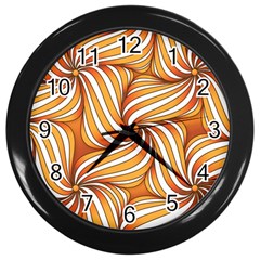 Sunny Organic Pinwheel Wall Clock (black) by Zandiepants