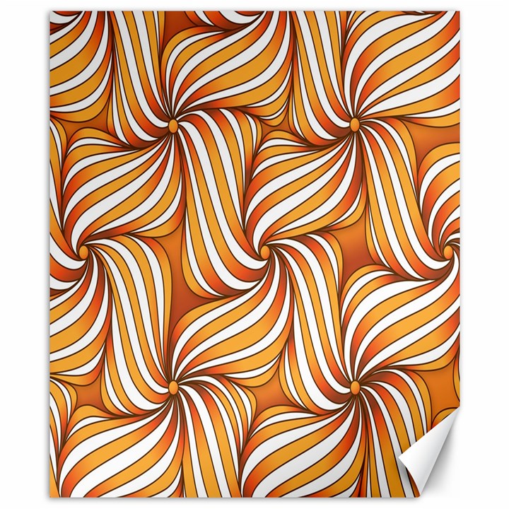 Sunny Organic Pinwheel Canvas 8  x 10  (Unframed)