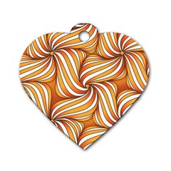 Sunny Organic Pinwheel Dog Tag Heart (one Sided)  by Zandiepants