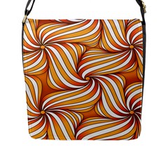 Sunny Organic Pinwheel Flap Closure Messenger Bag (large)