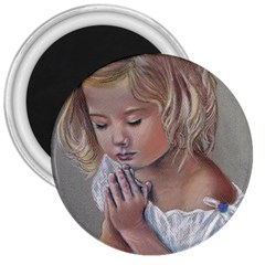 Prayinggirl 3  Button Magnet by TonyaButcher