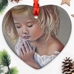 Prayinggirl Heart Ornament