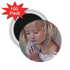 Prayinggirl 2 25  Button Magnet (100 Pack) by TonyaButcher