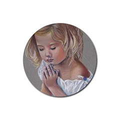 Prayinggirl Drink Coaster (round) by TonyaButcher