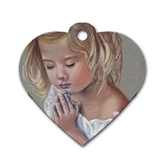 Prayinggirl Dog Tag Heart (two Sided) by TonyaButcher