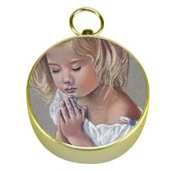 Prayinggirl Gold Compass