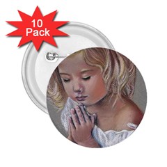 Prayinggirl 2 25  Button (10 Pack)