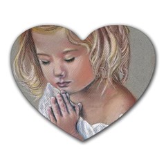 Prayinggirl Mouse Pad (heart) by TonyaButcher