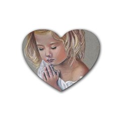 Prayinggirl Drink Coasters 4 Pack (heart)  by TonyaButcher