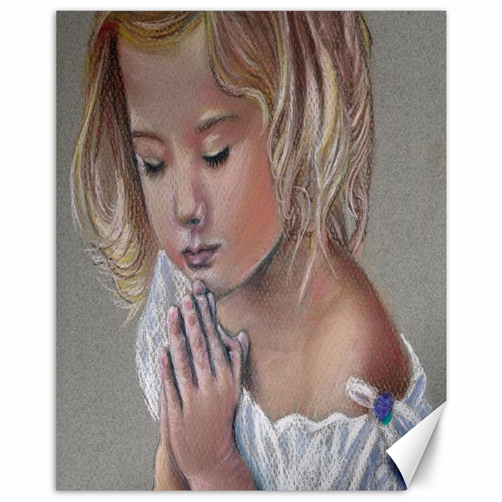 Prayinggirl Canvas 11  x 14  (Unframed)