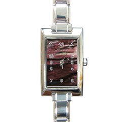 Pier At Midnight Rectangular Italian Charm Watch