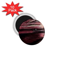 Pier At Midnight 1 75  Button Magnet (10 Pack) by TonyaButcher