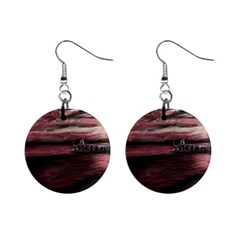 Pier At Midnight Mini Button Earrings