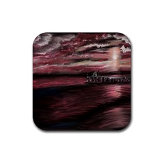 Pier At Midnight Drink Coaster (square)