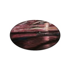 Pier At Midnight Sticker (oval) by TonyaButcher