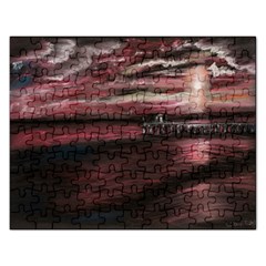 Pier At Midnight Jigsaw Puzzle (rectangle)