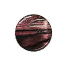 Pier At Midnight Golf Ball Marker (for Hat Clip) by TonyaButcher