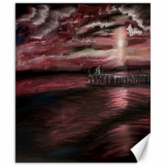 Pier At Midnight Canvas 20  X 24  (unframed)