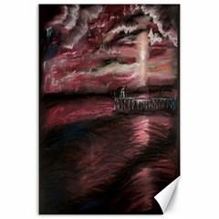 Pier At Midnight Canvas 20  X 30  (unframed) by TonyaButcher